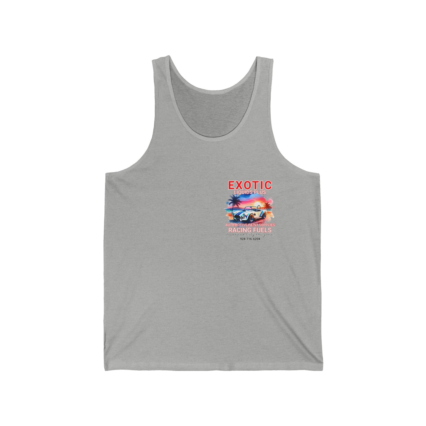 EXOTIC TANK FRONT AND BACK Unisex Jersey Tank