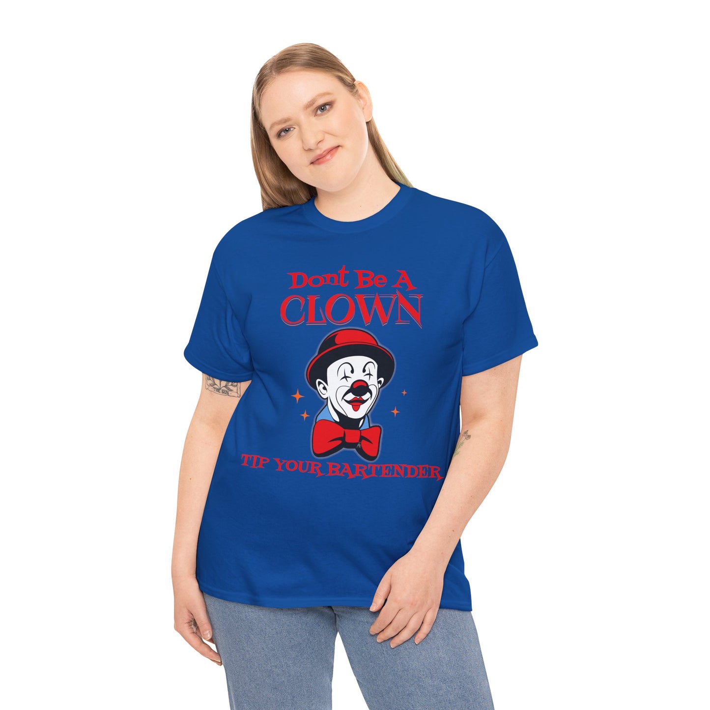 BARTENDER ON FRONT  Unisex Heavy Cotton Tee