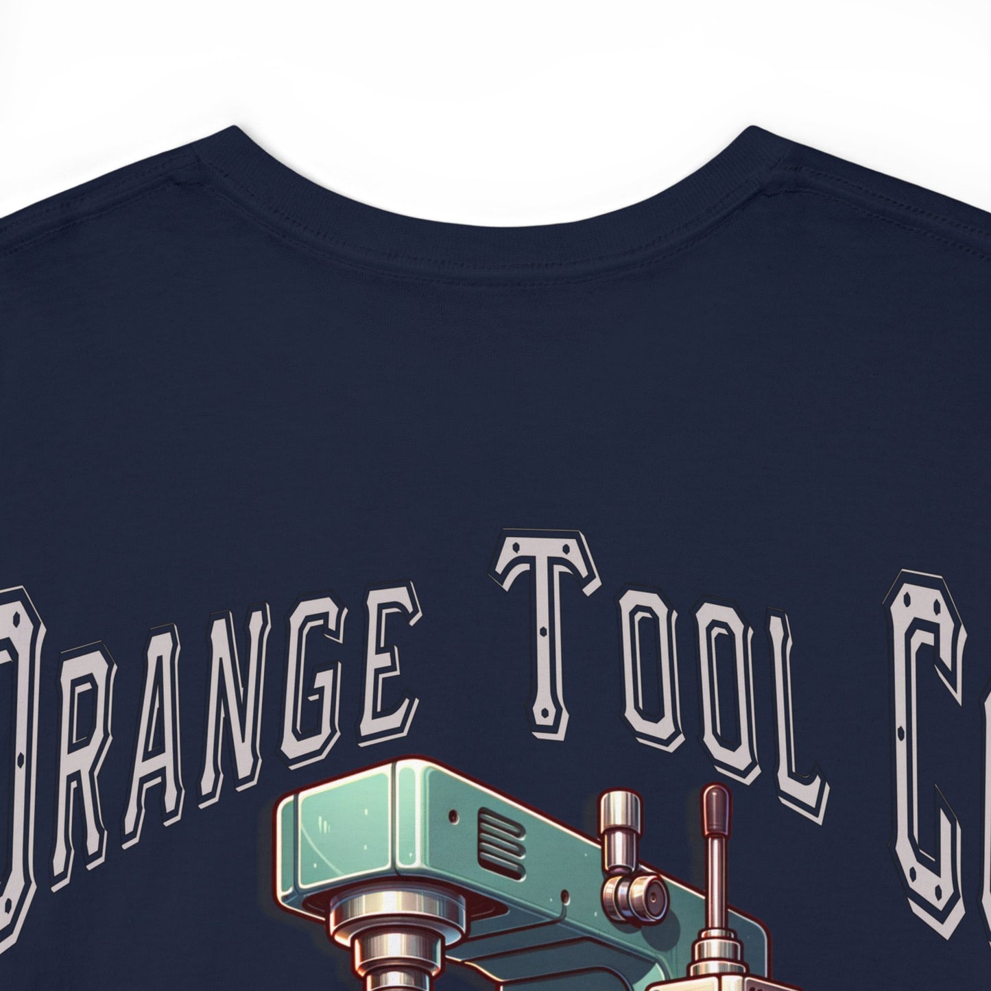 ORANGE TOOL ON BACK Unisex Heavy Cotton Tee