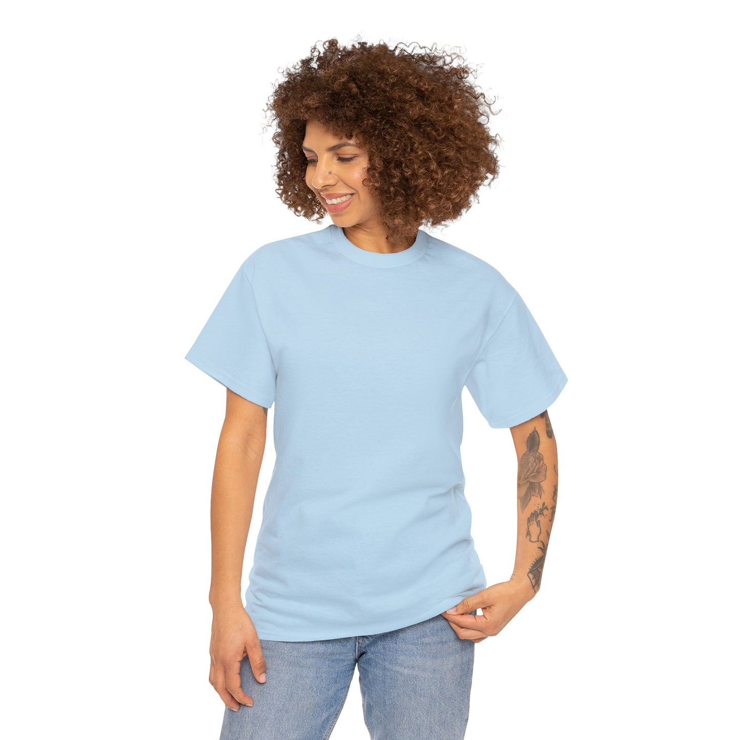 FISHING ON BACK Unisex Heavy Cotton Tee