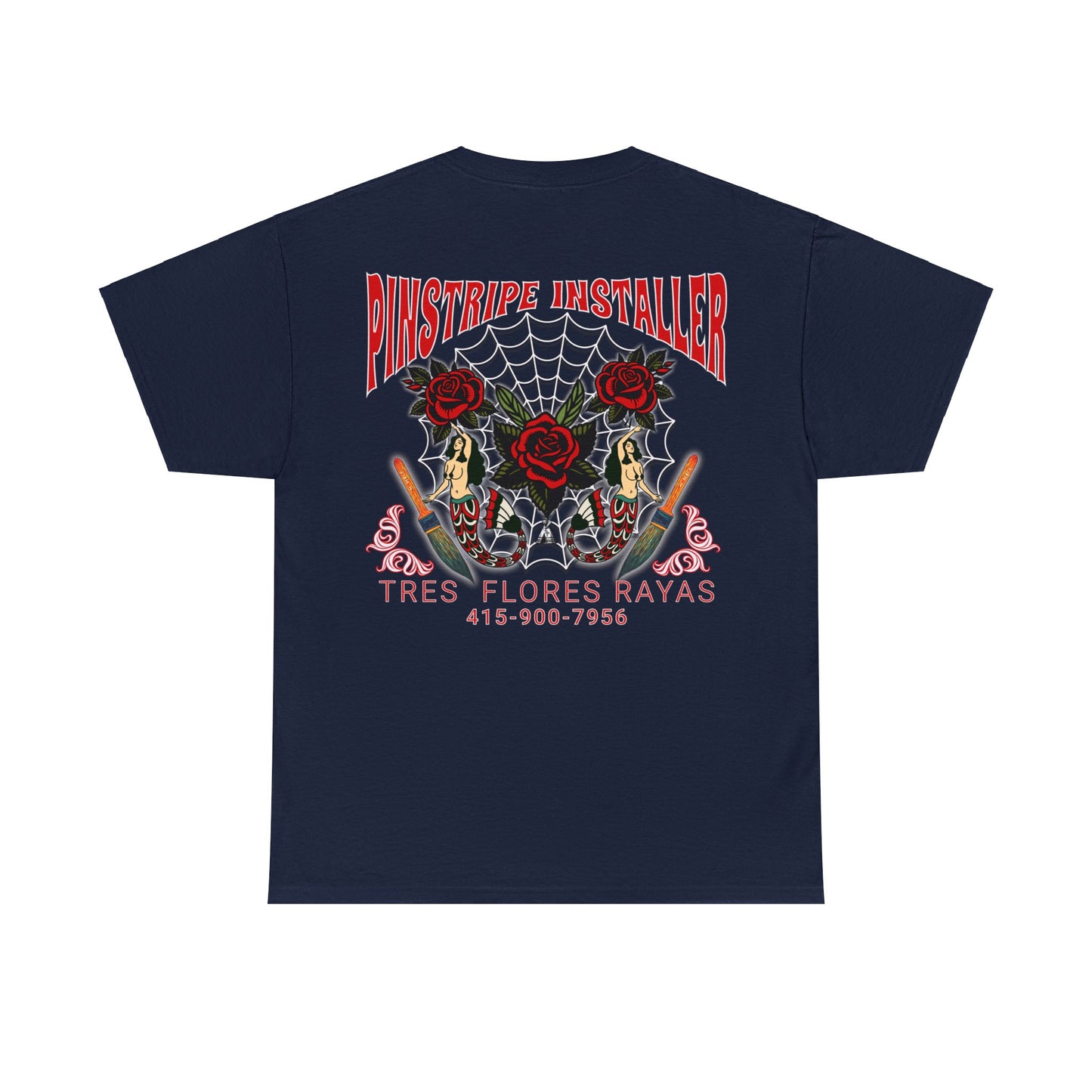 PINSTRIPER 1ON BACK Unisex Heavy Cotton Tee
