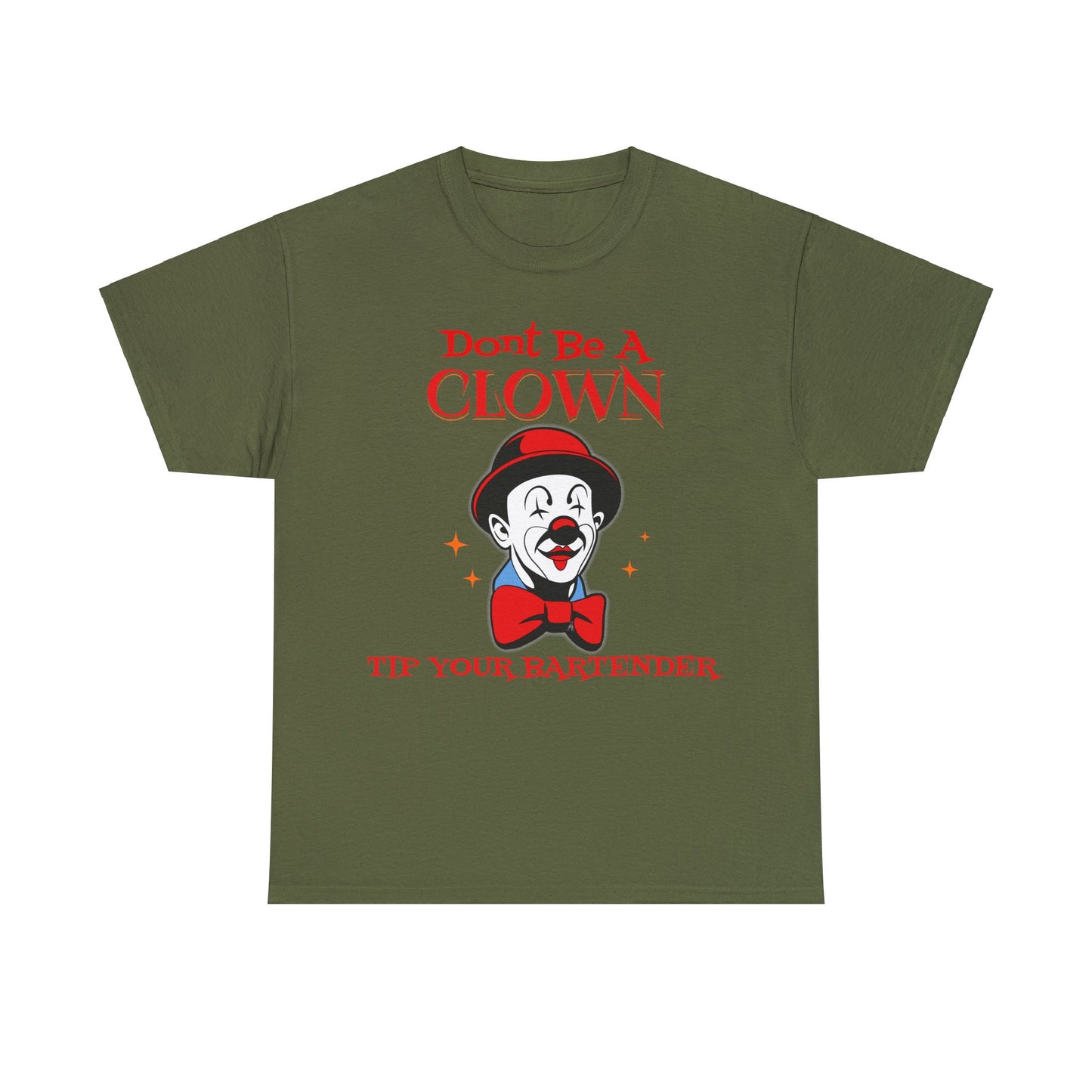 BARTENDER ON FRONT  Unisex Heavy Cotton Tee