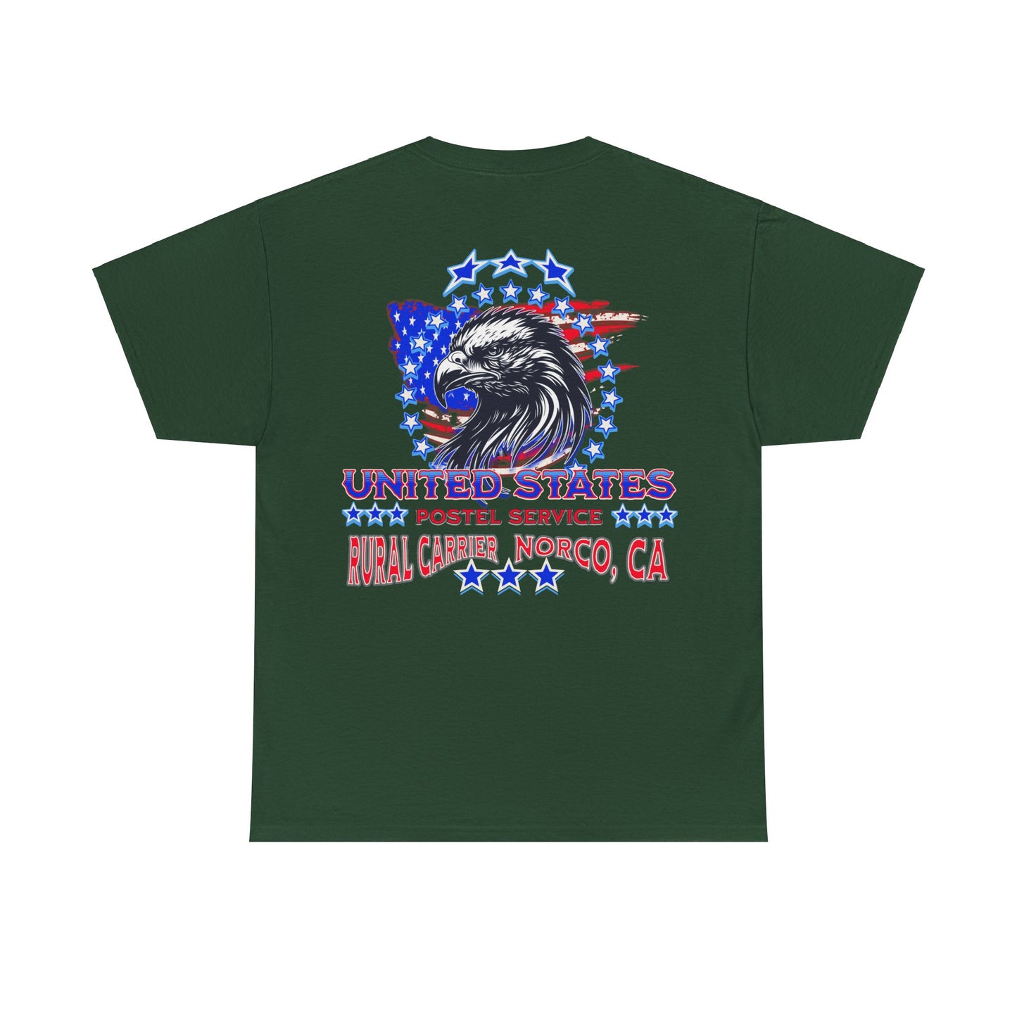 POSTAL CARRIER ON BACK Unisex Heavy Cotton Tee