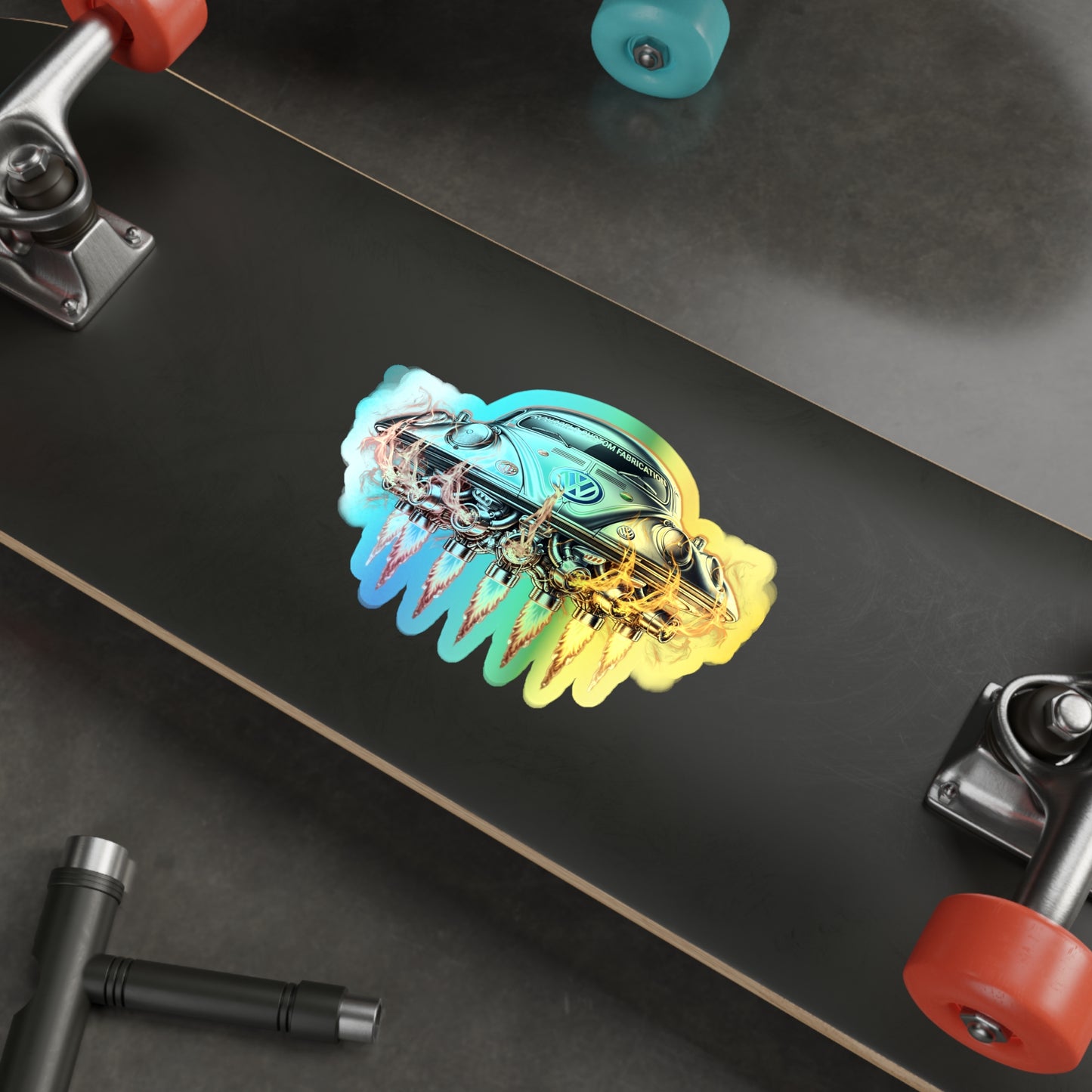 ROUSSE'L Holographic  SAUCER Die-cut Stickers