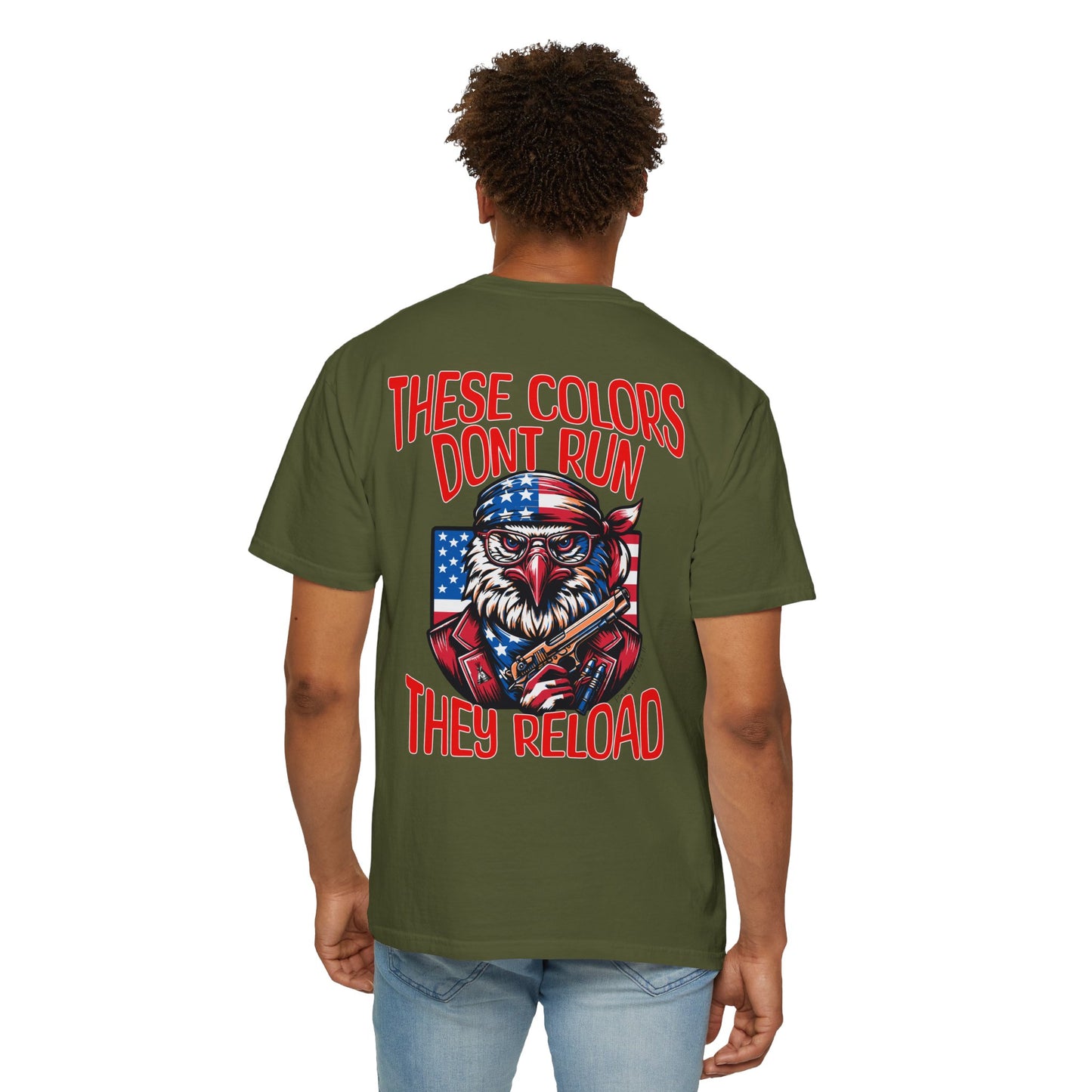 DONT RUN Unisex Garment-Dyed T-shirt