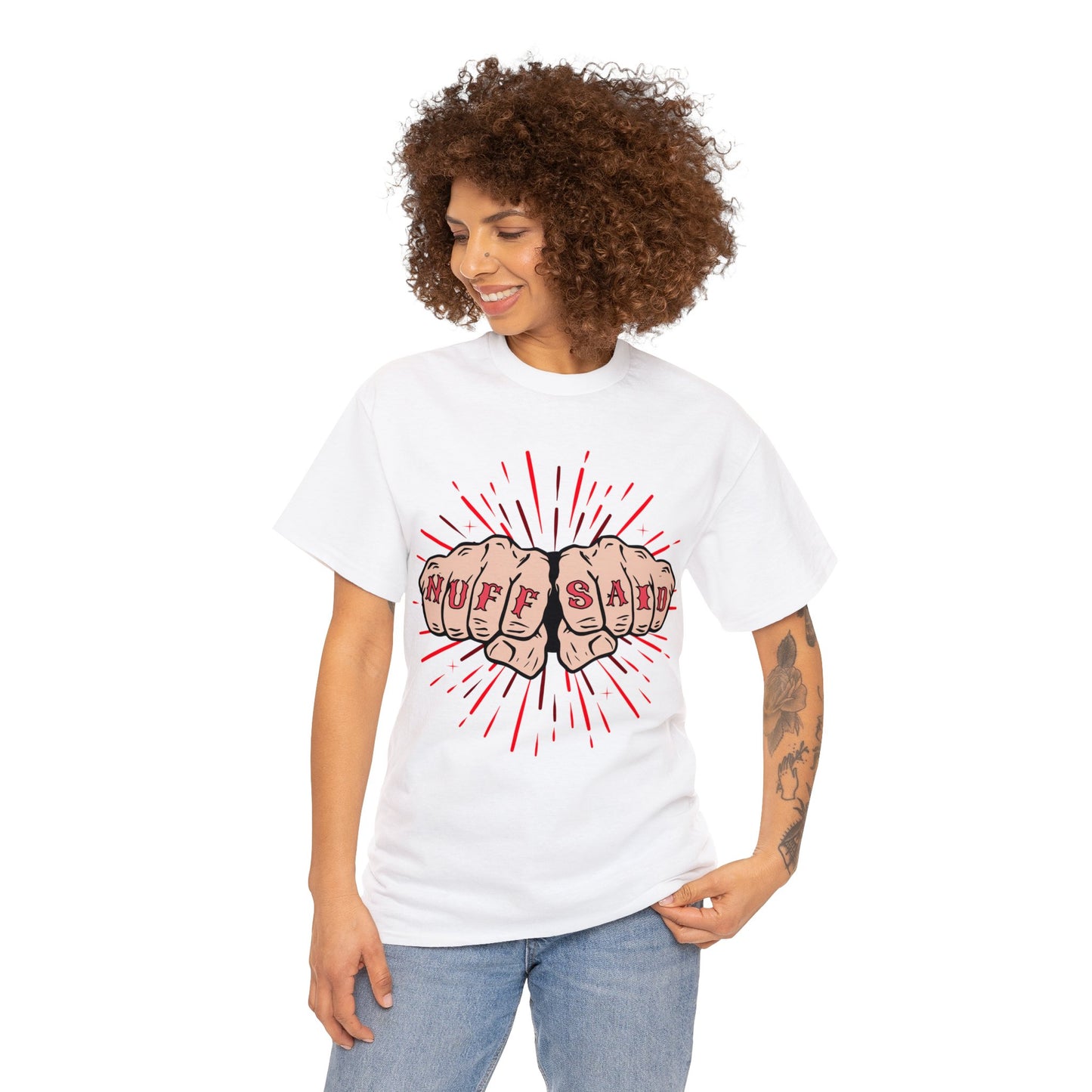 NUFF SAID Unisex Heavy Cotton Tee