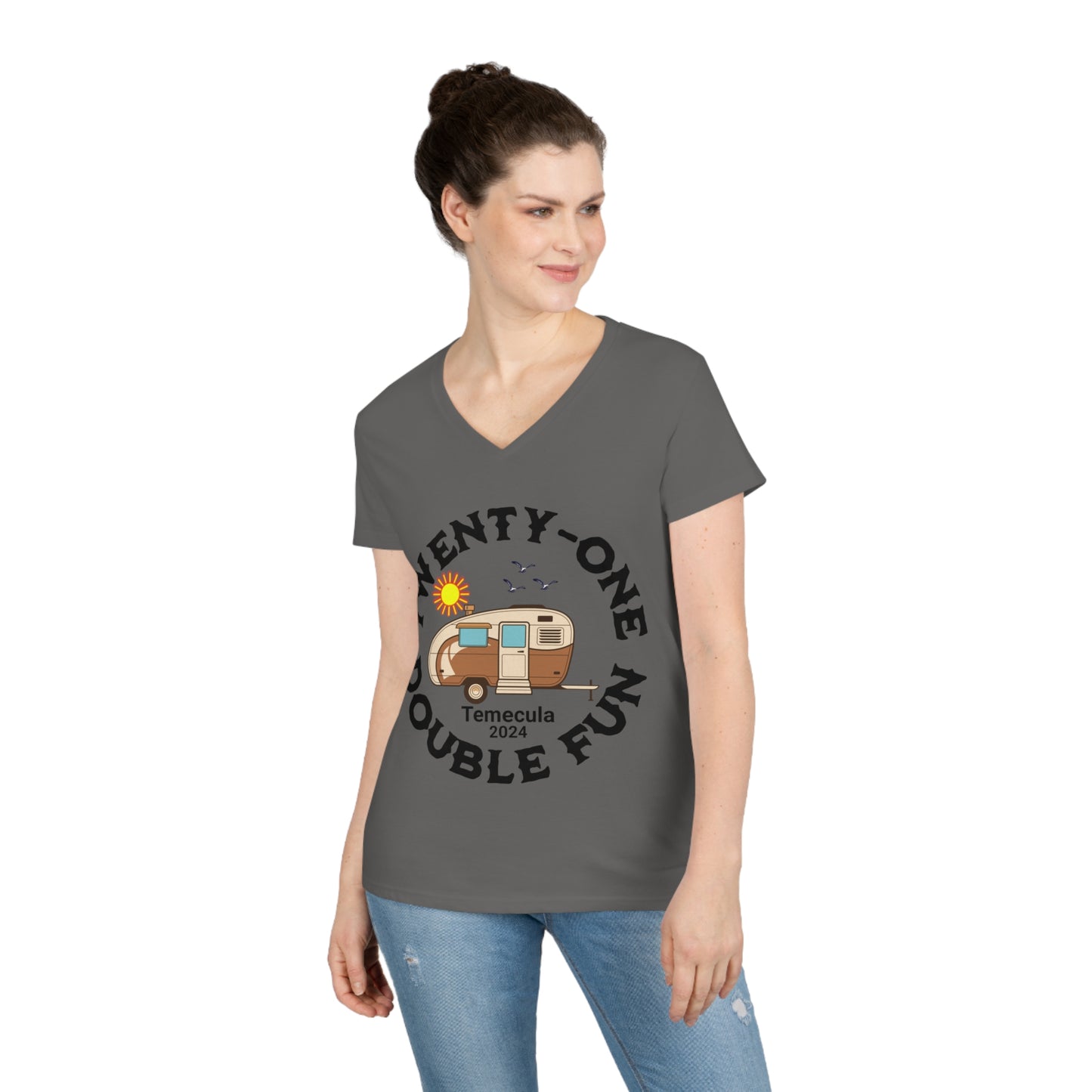 TWINS Ladies' V-Neck T-Shirt