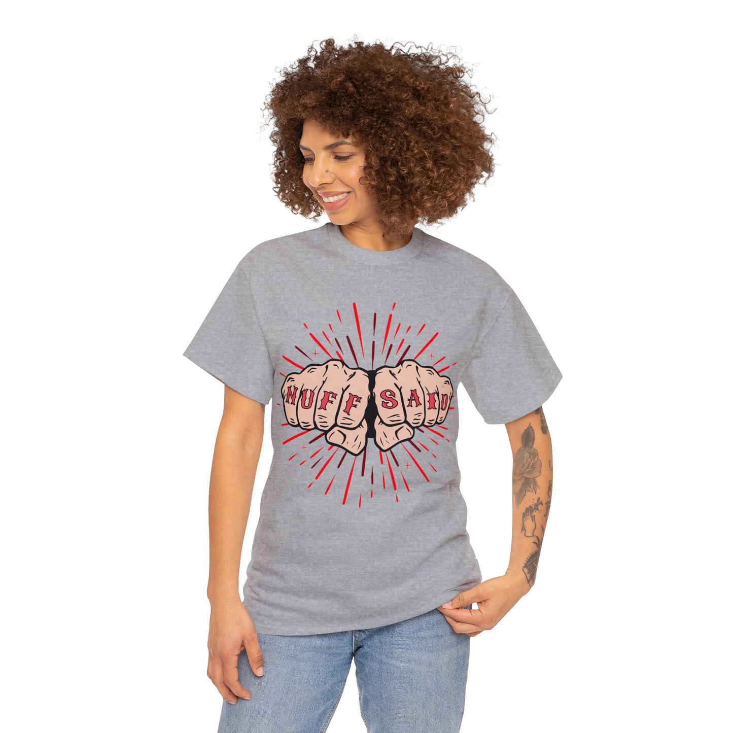 NUFF SAID Unisex Heavy Cotton Tee