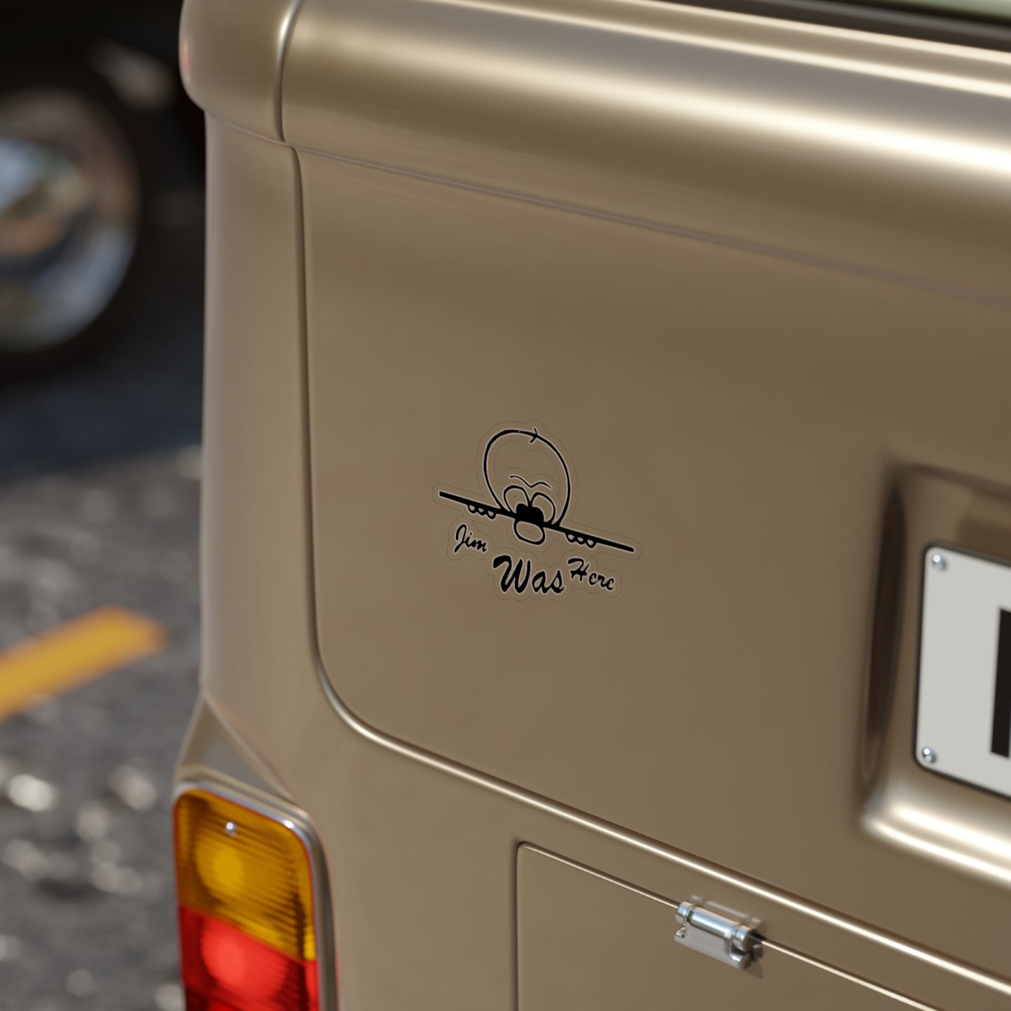 JIMBO 00000000Transparent Outdoor Stickers, Die-Cut, 1pcs