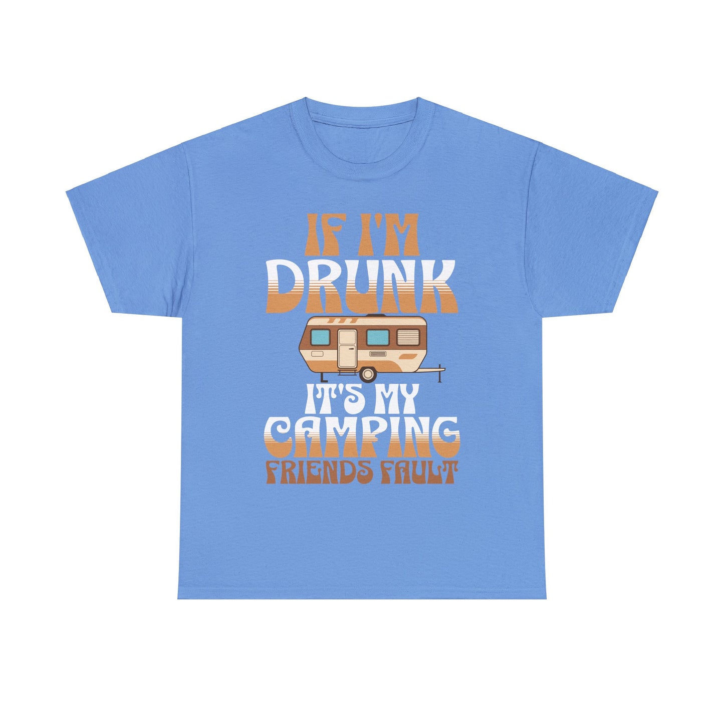 CAMPING ON FRONT  Unisex Heavy Cotton Tee