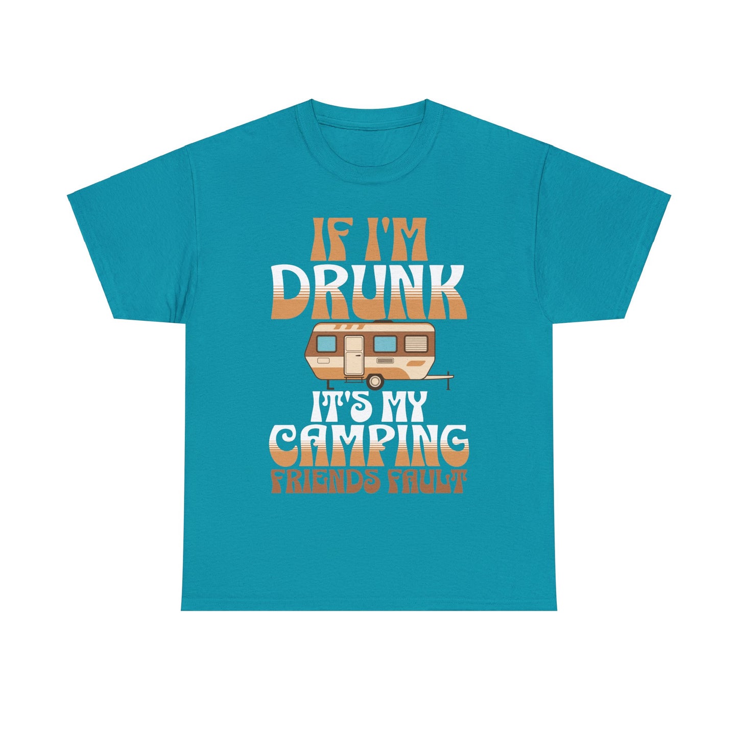 CAMPING ON FRONT  Unisex Heavy Cotton Tee