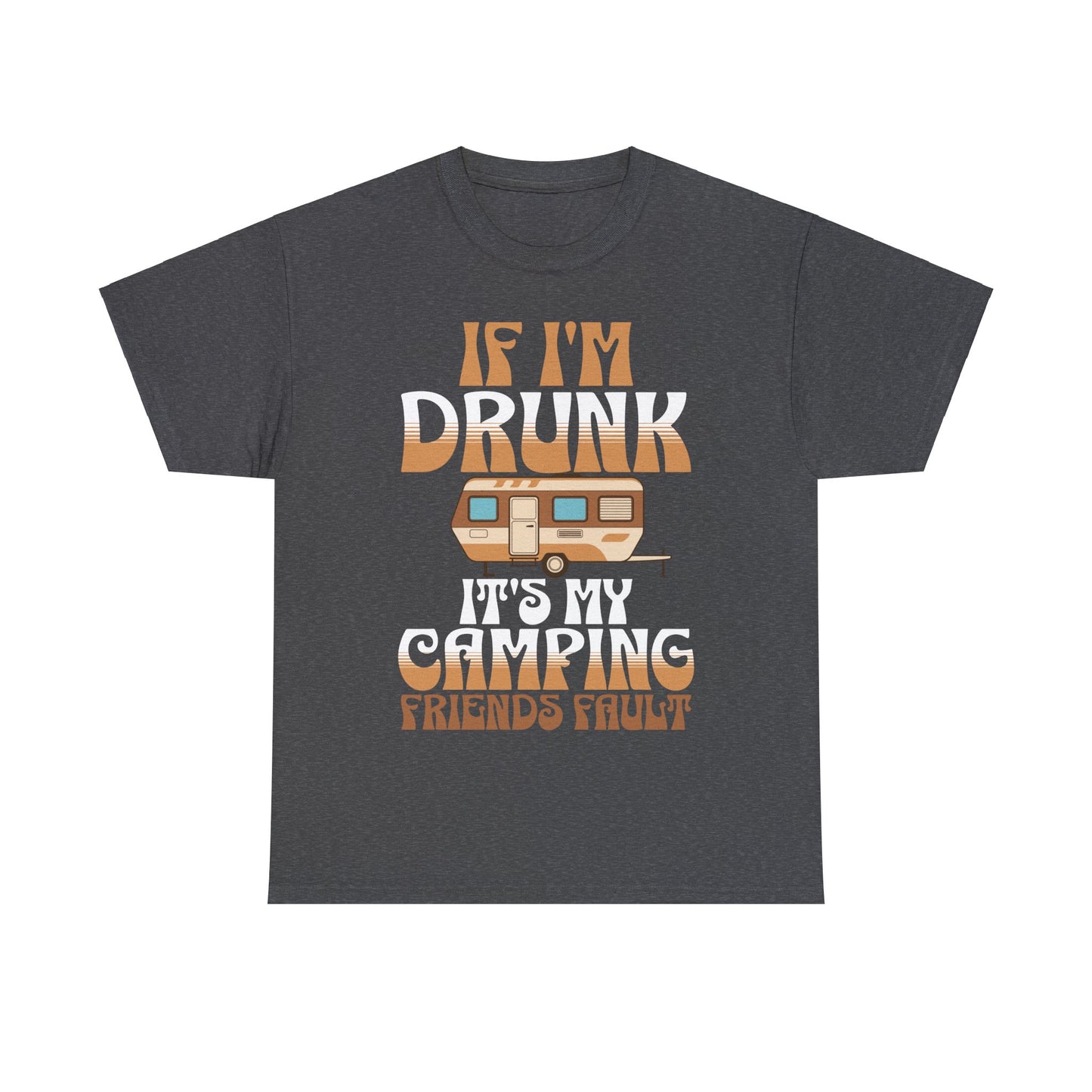 CAMPING ON FRONT  Unisex Heavy Cotton Tee