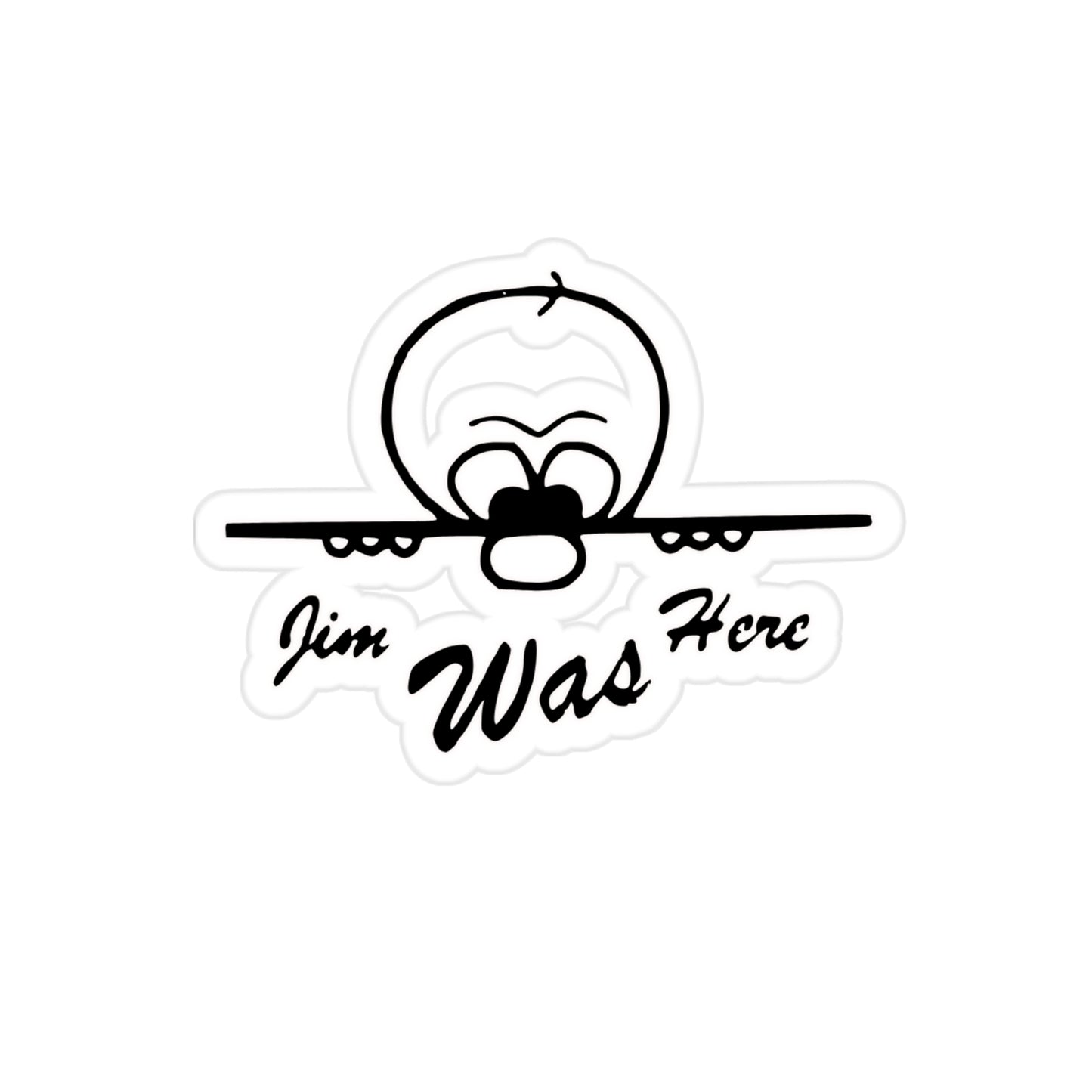 JIMBO 00000000Transparent Outdoor Stickers, Die-Cut, 1pcs