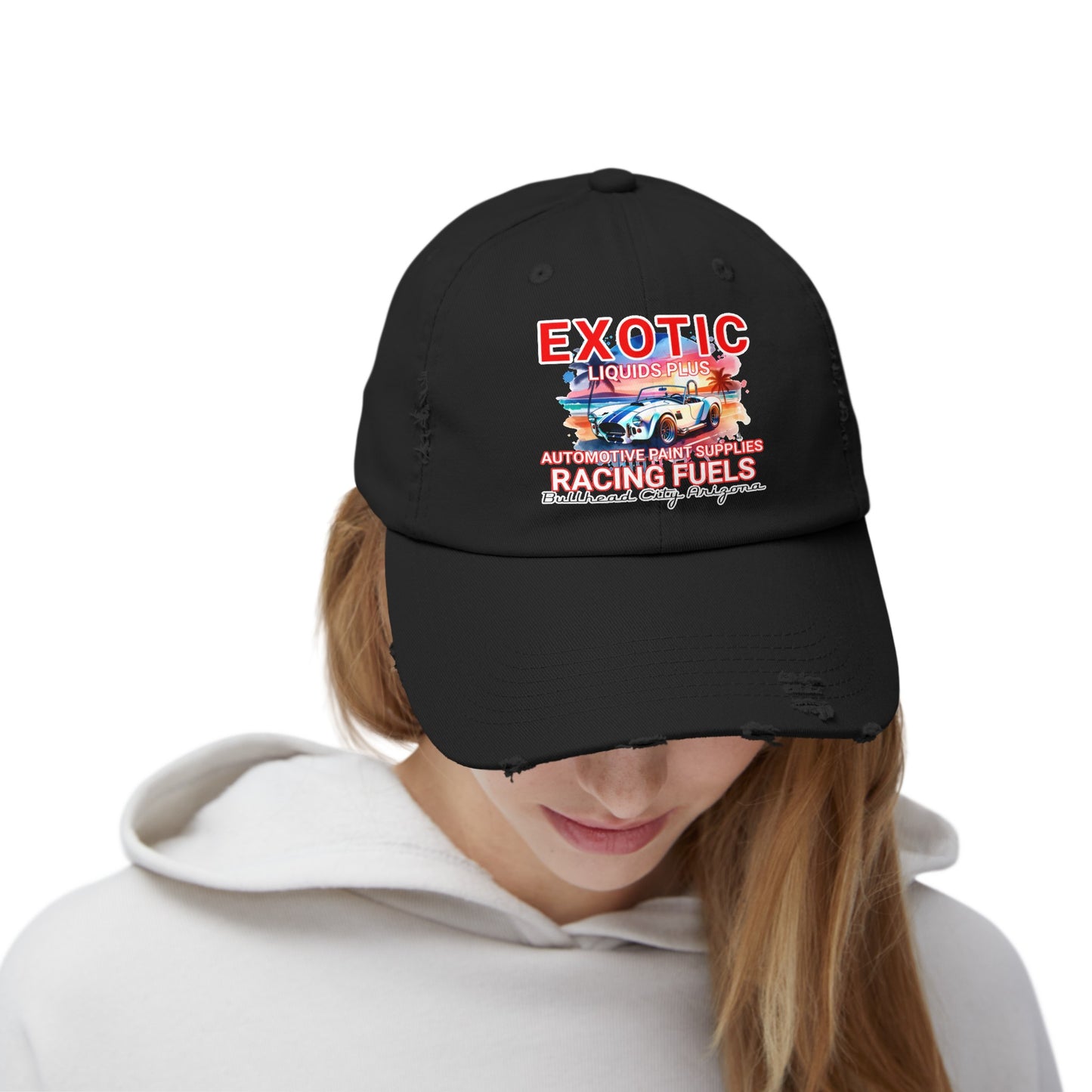 EXOTIC Unisex Distressed Cap