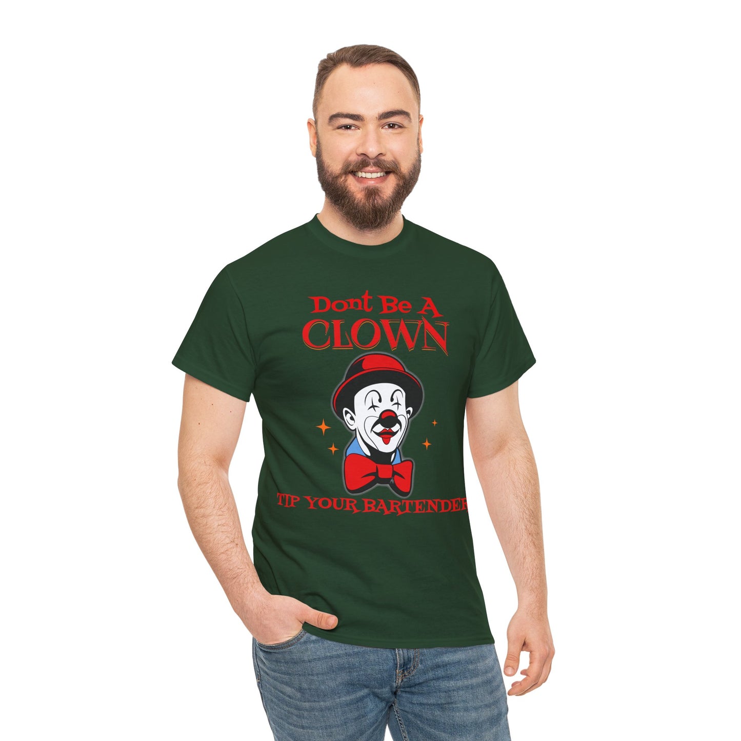 BARTENDER ON FRONT  Unisex Heavy Cotton Tee