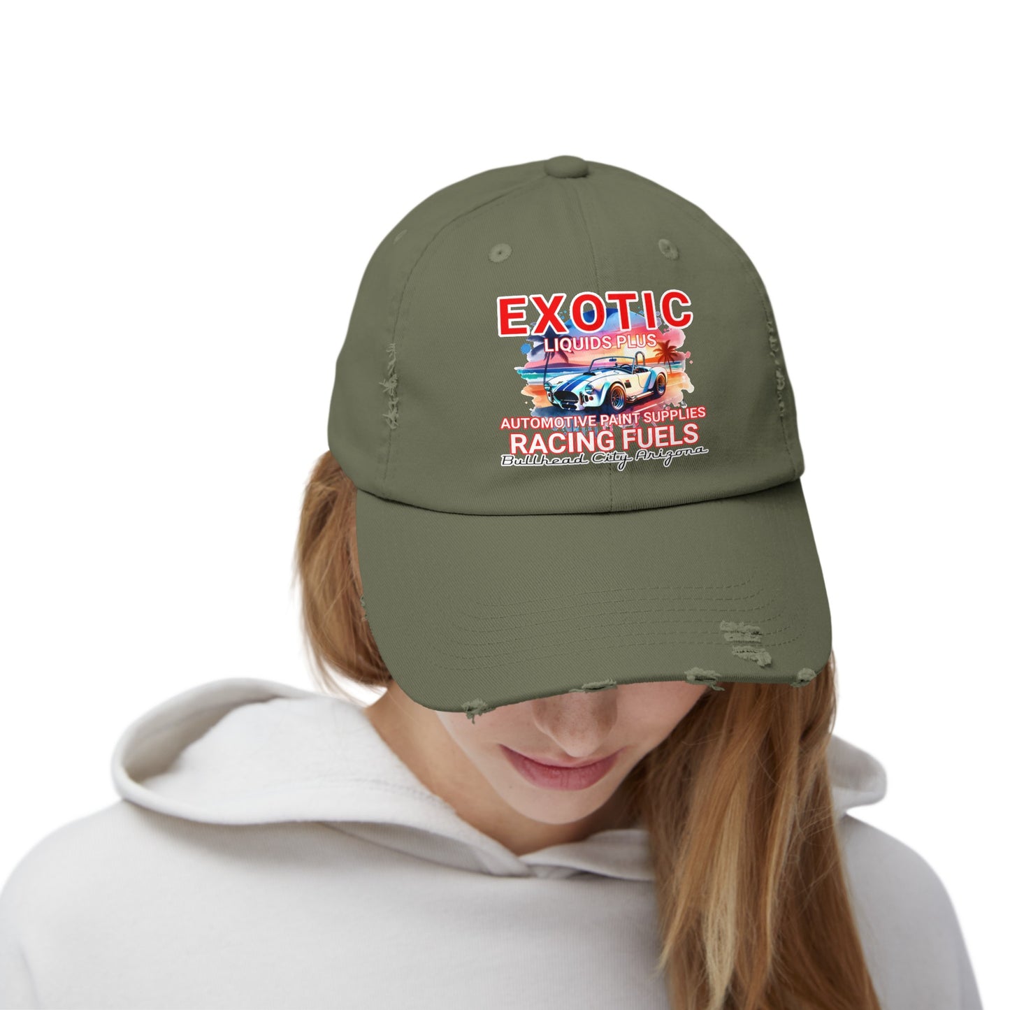 EXOTIC Unisex Distressed Cap