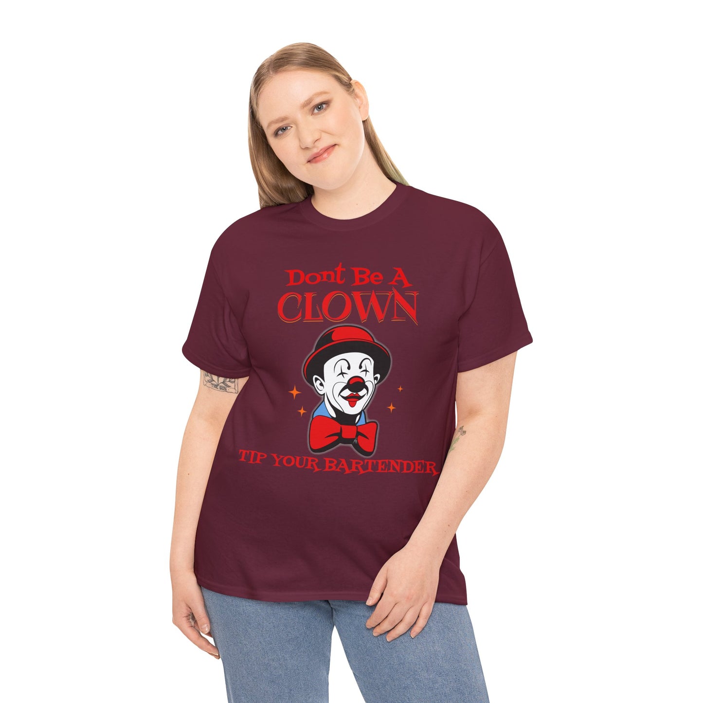 BARTENDER ON FRONT  Unisex Heavy Cotton Tee