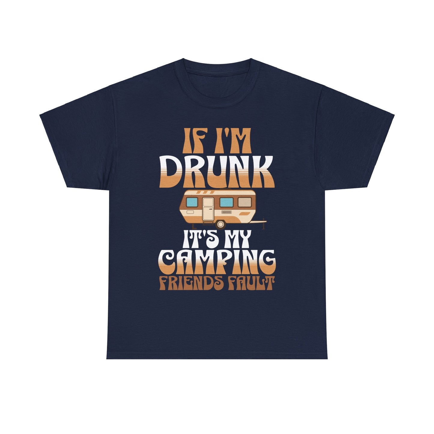 CAMPING ON FRONT  Unisex Heavy Cotton Tee