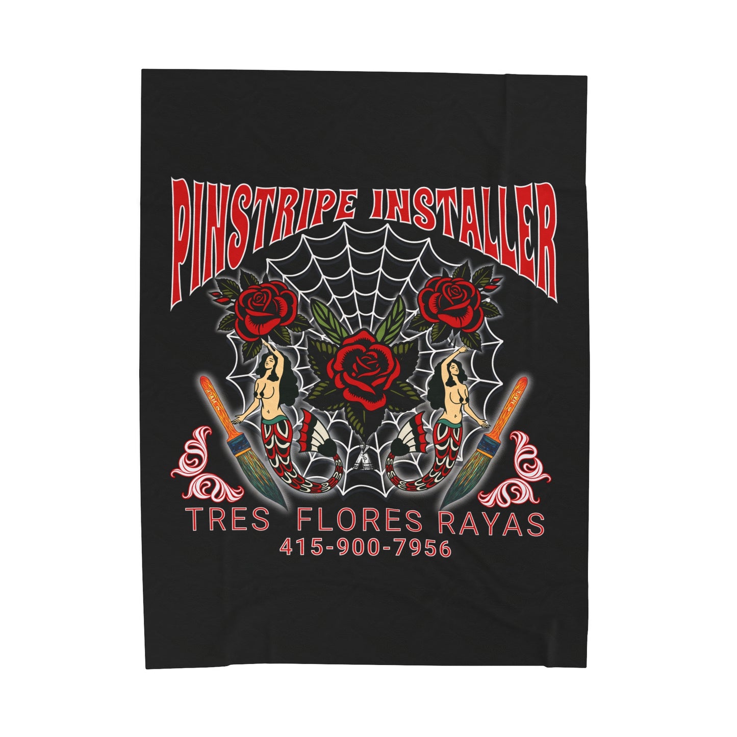 PINSTRIPER Velveteen Plush Blanket