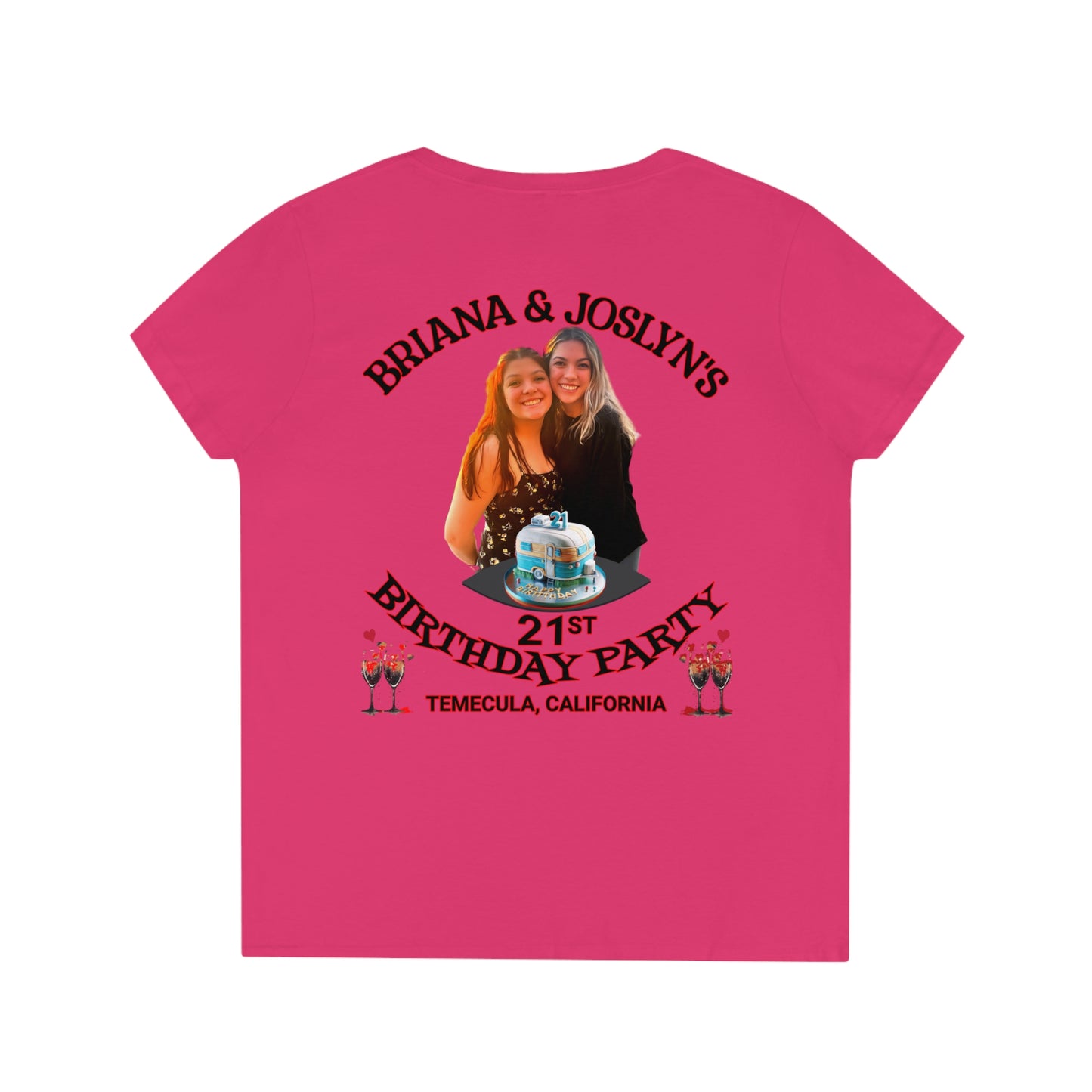 TWINS Ladies' V-Neck T-Shirt