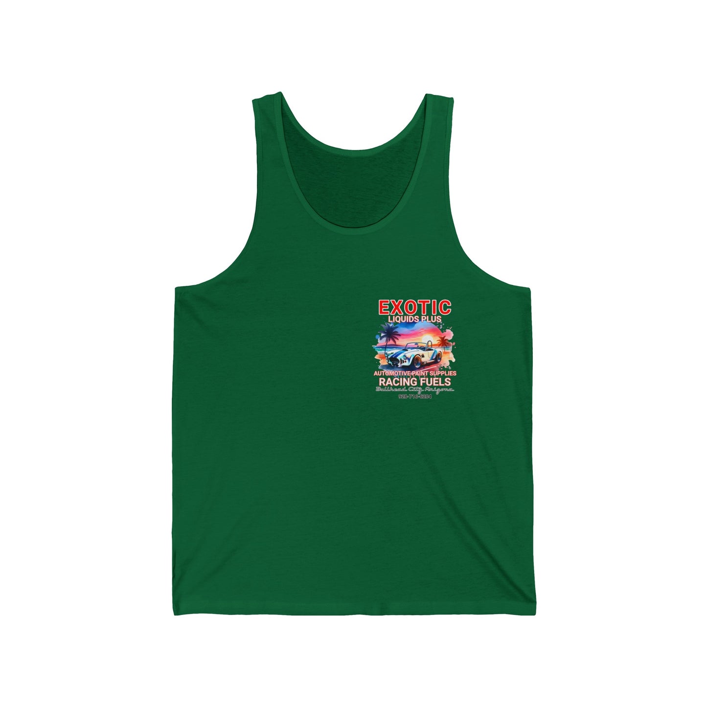 EXOTIC TANK FRONT AND BACK Unisex Jersey Tank