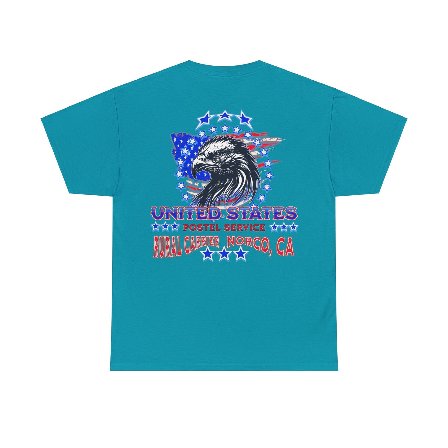 POSTAL CARRIER ON BACK Unisex Heavy Cotton Tee