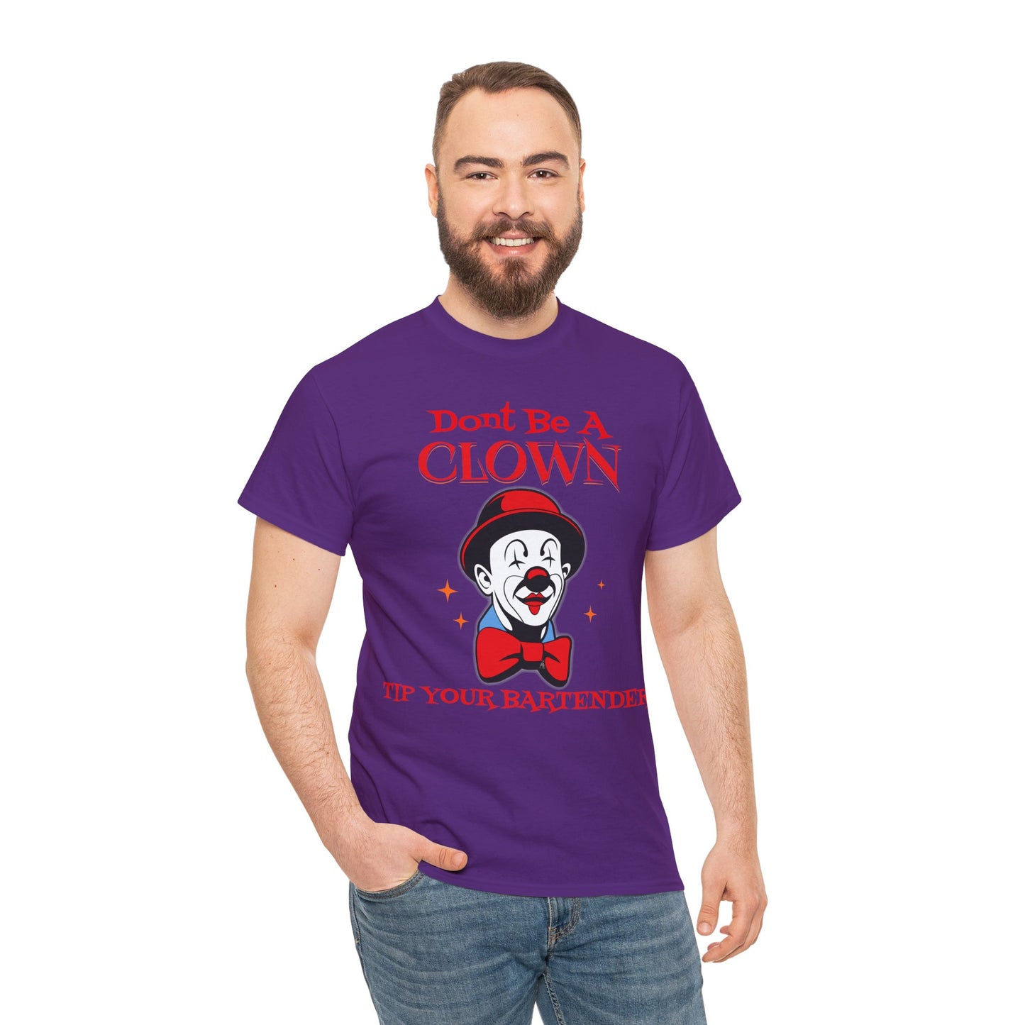 BARTENDER ON FRONT  Unisex Heavy Cotton Tee