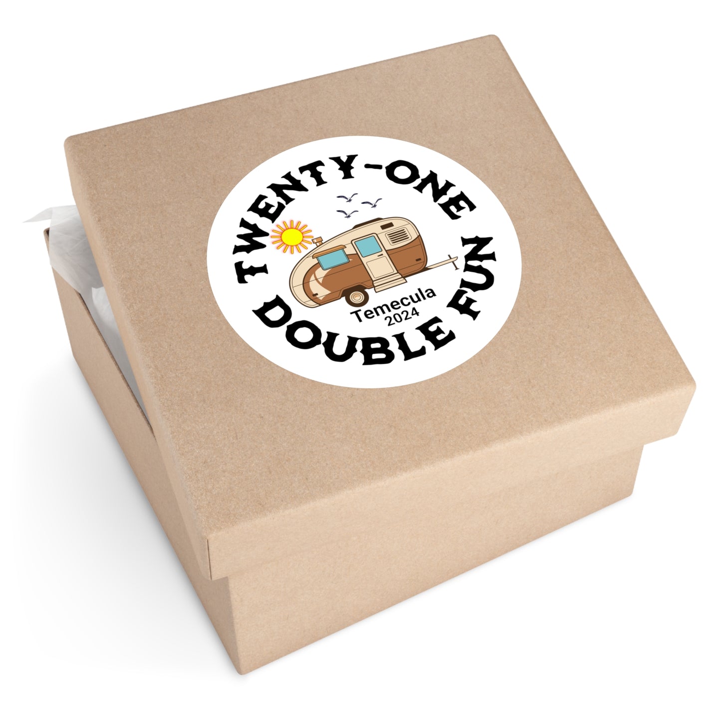 TWINS Round Stickers, Indoor\Outdoor