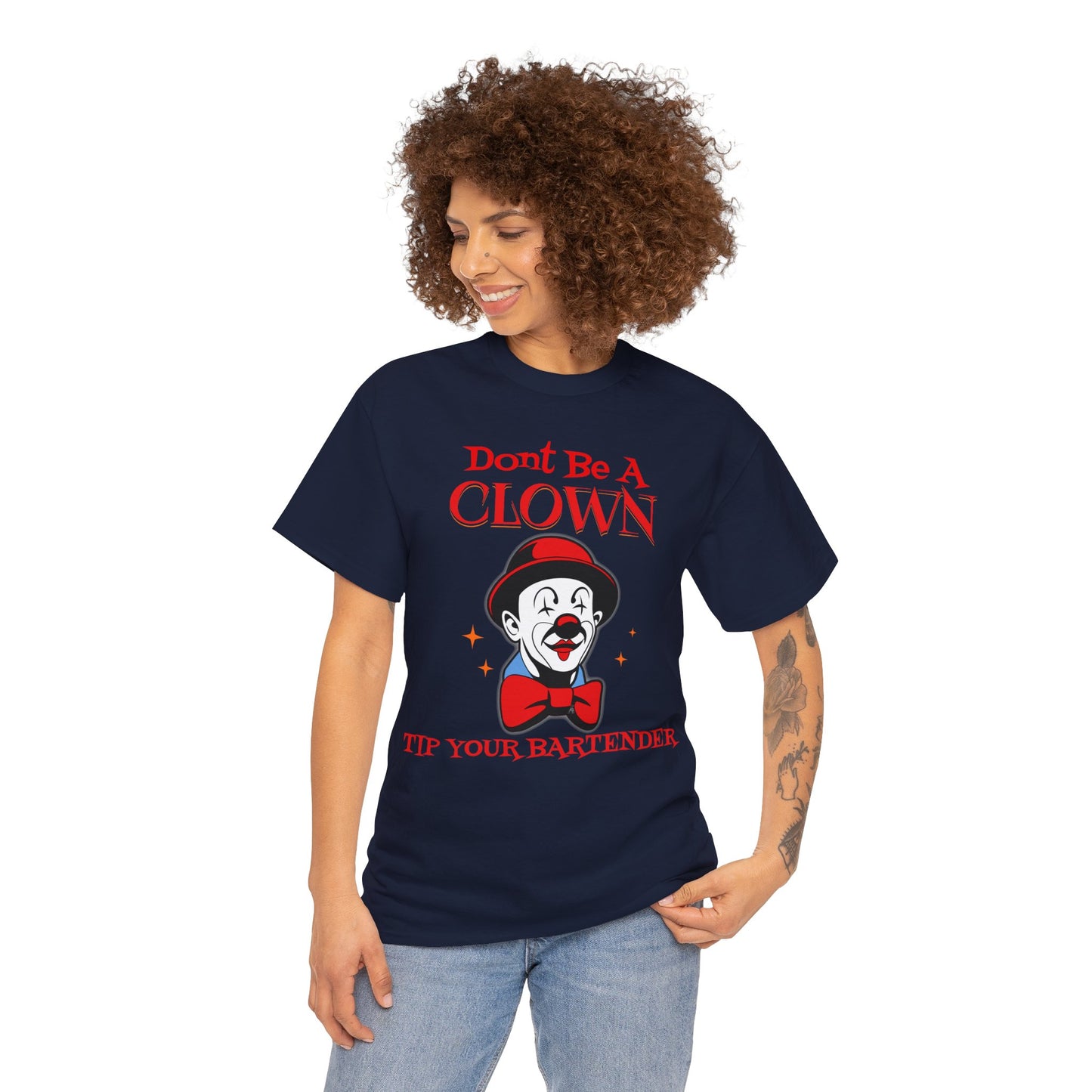 BARTENDER ON FRONT  Unisex Heavy Cotton Tee