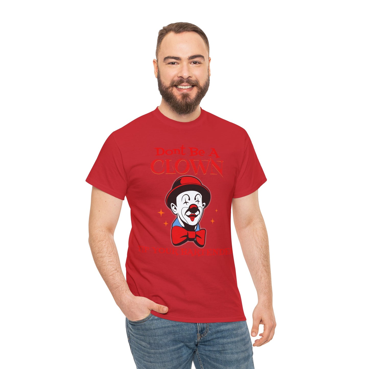 BARTENDER ON FRONT  Unisex Heavy Cotton Tee