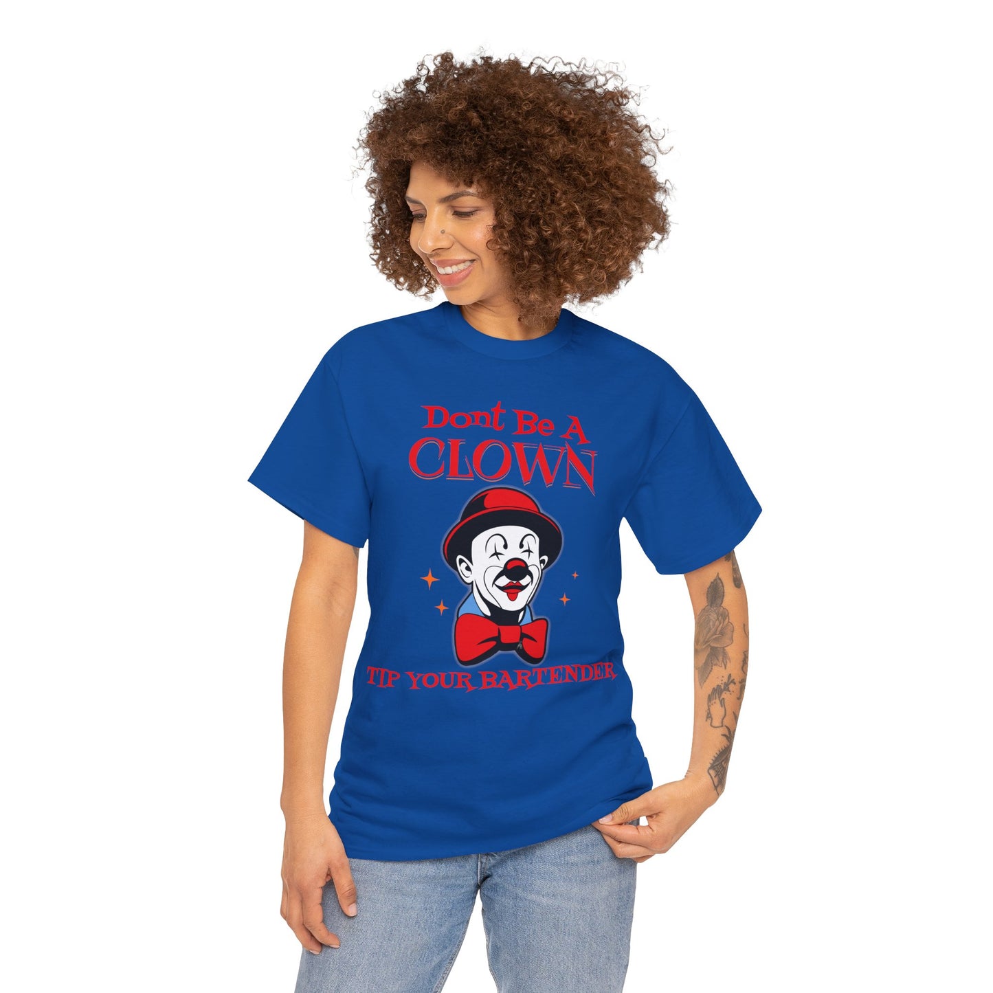BARTENDER ON FRONT  Unisex Heavy Cotton Tee