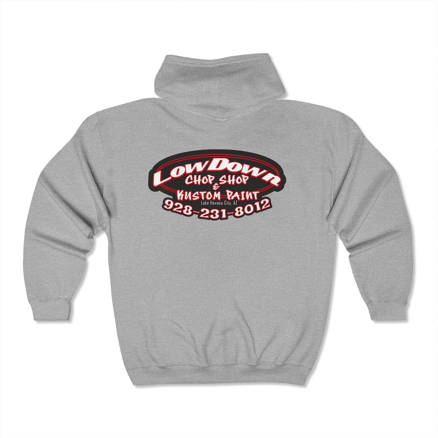 Low Down Full Zip Hoodie for Everyone - Perfect for Work or Casual Wear