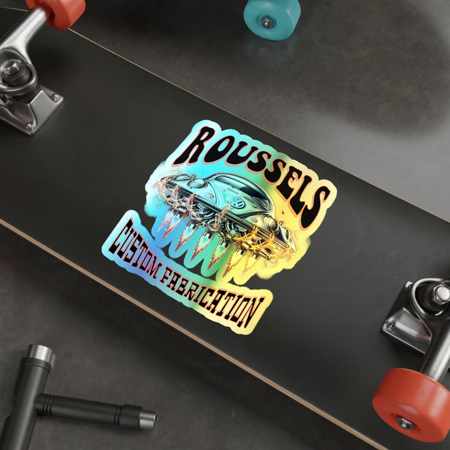 ROUSSEL'S Holographic Die-cut Stickers