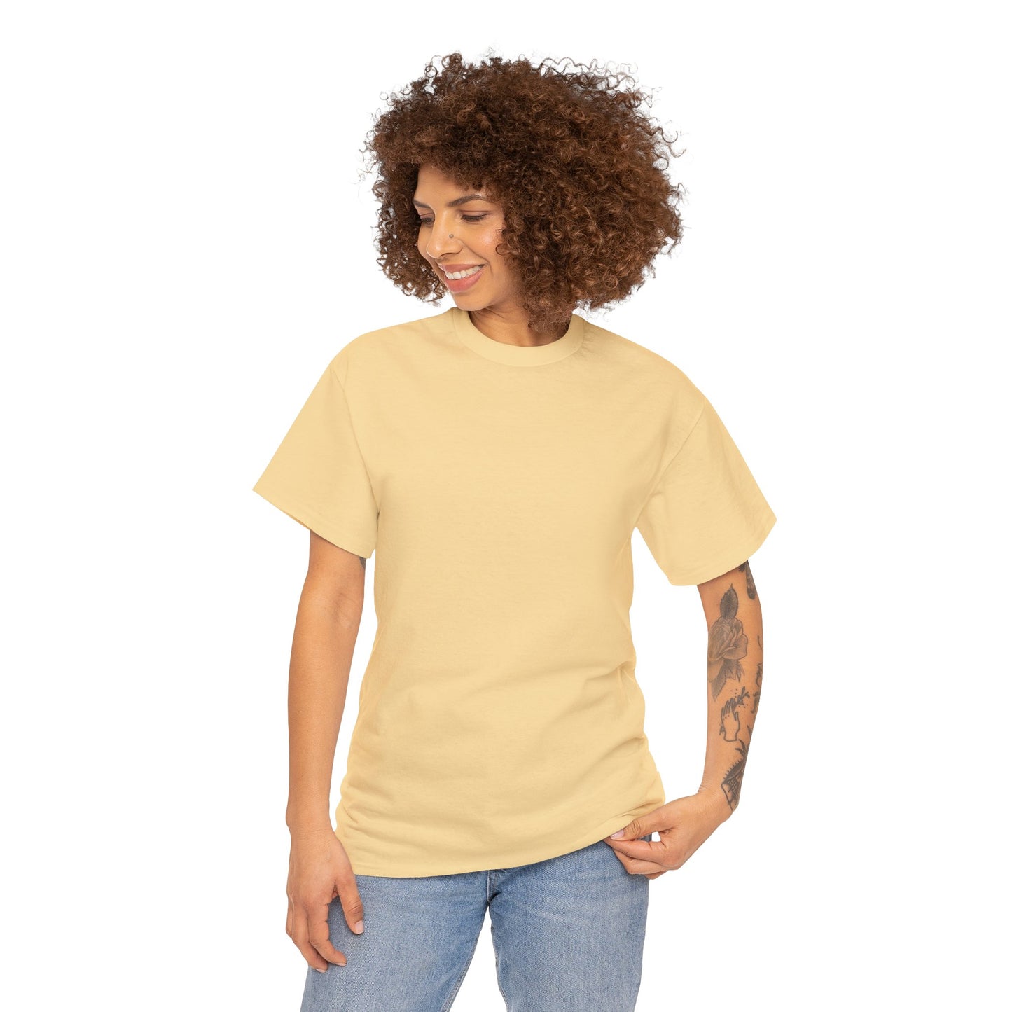 FISHING ON BACK Unisex Heavy Cotton Tee