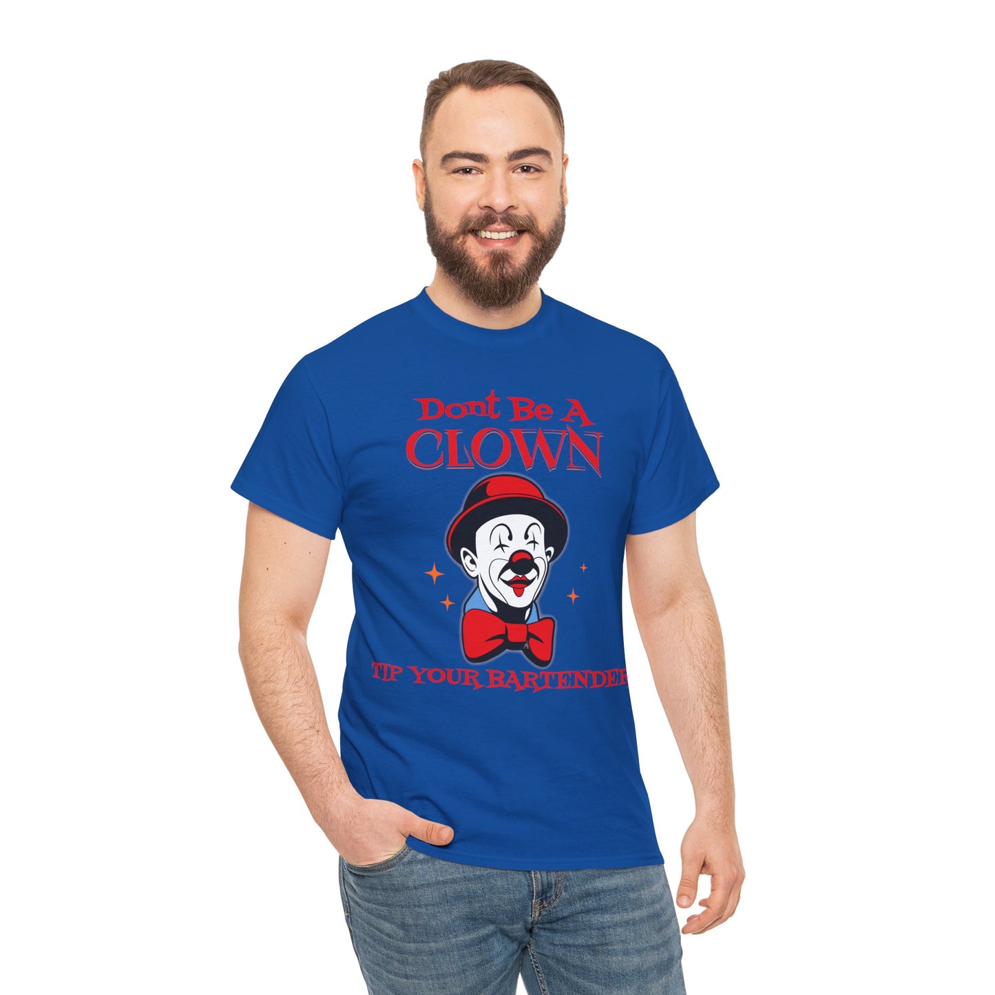 BARTENDER ON FRONT  Unisex Heavy Cotton Tee