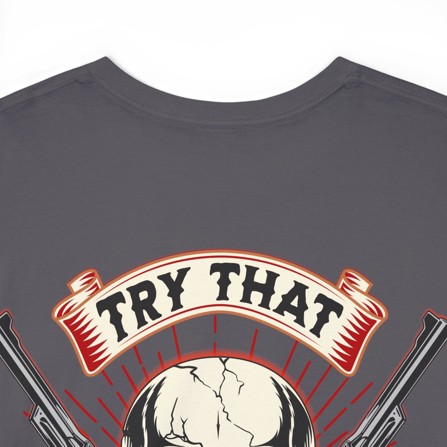 SMALL TOWN AN BACK  Unisex Heavy Cotton Tee