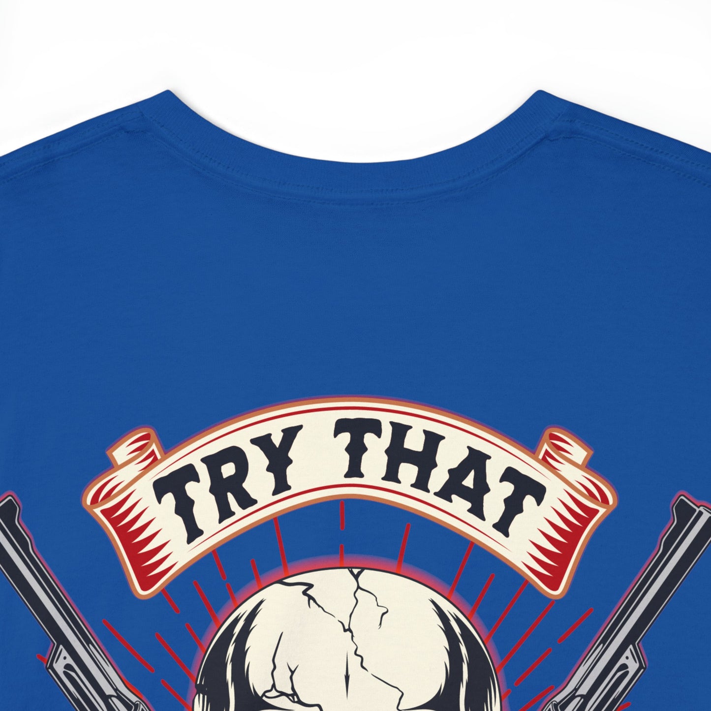 SMALL TOWN AN BACK  Unisex Heavy Cotton Tee