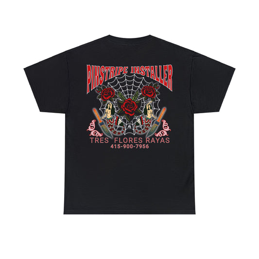 PINSTRIPER 1ON BACK Unisex Heavy Cotton Tee