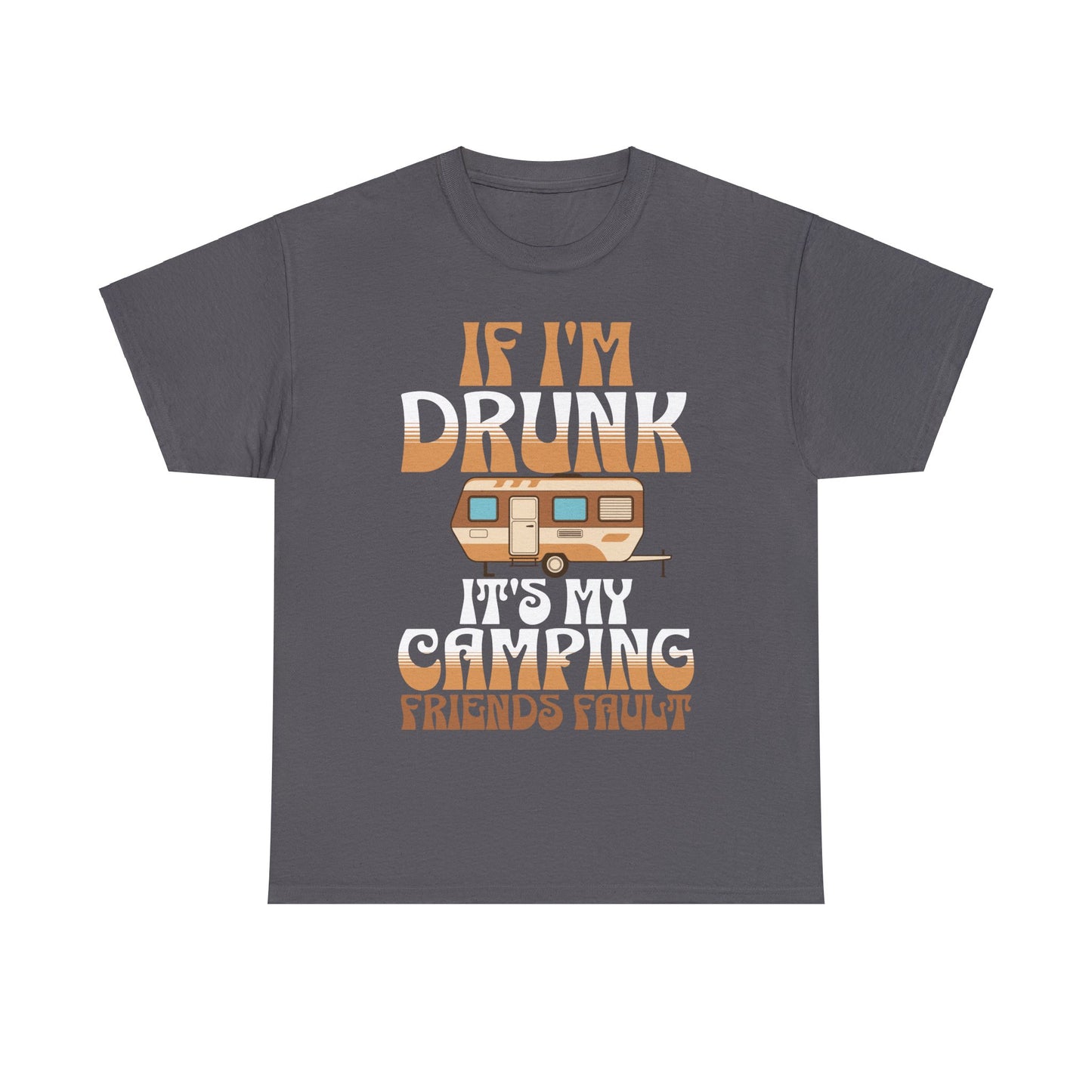 CAMPING ON FRONT  Unisex Heavy Cotton Tee