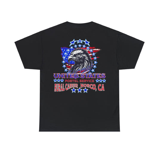 POSTAL CARRIER ON BACK Unisex Heavy Cotton Tee