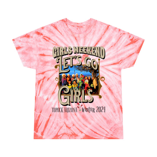GIRLS WEEKEND Tie-Dye Tee, Cyclone